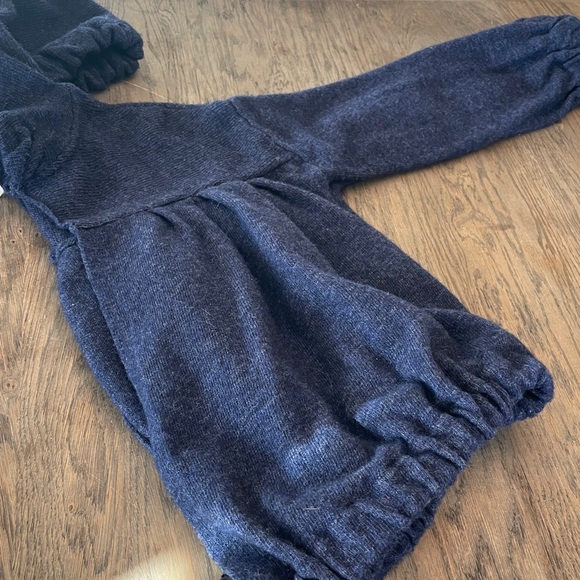 FREE PEOPLE HOODED SWEATER
TIE FRONT WOOL SIZE S
NAVY BLUE - Picture 8 of 8